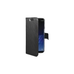 Celly Air - Flip cover per cellulare - fibra di vetro, TPU (poliuretano termoplastico) - nero - per Samsung Galaxy S8+