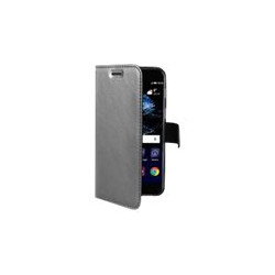 Celly Air AIR646SV - Flip cover per cellulare - TPU (poliuretano termoplastico) - trasparente - per Huawei P10