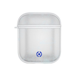 Celly Air Case GLACIER - Custodia per auricolari - policarbonato - bianco - per Apple AirPods (1° generazione, 2ª generazione)