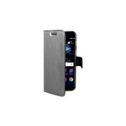 Celly AIR648SV - Flip cover per cellulare - TPU (poliuretano termoplastico) - trasparente - per Huawei P10 Lite