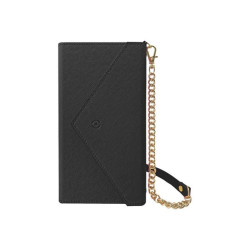 Celly Athena - Flip cover per cellulare - similpelle - nero