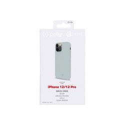 Celly Cromo - Cover per cellulare - TPU (poliuretano termoplastico), rivestimento in silicone - blu - per Apple iPhone 12, 12 P