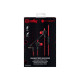 Celly CYBERWIRED - Auricolari con microfono - in-ear - cablato - jack 3,5 mm - nero, rosso