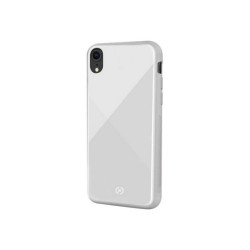 Celly DIAMOND - Cover per cellulare - vetro temperato, poliuretano termoplastico morbido (TPU) - bianco - 6.1" - per Apple iPho