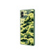 Celly Diamond Square - Cover per cellulare - vetro temperato, TPU (poliuretano termoplastico) - verde - Mimetico - per Apple iP