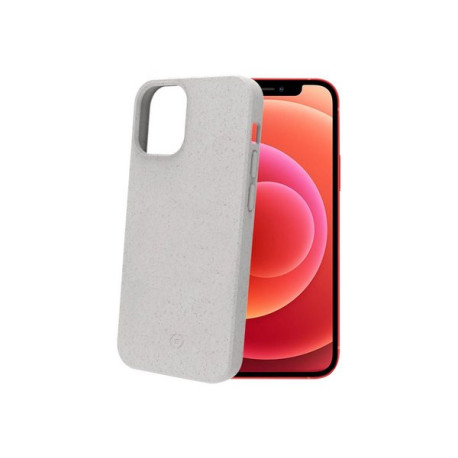 Celly Earth - Cover per cellulare - Materiale vegetale biodegradabile al 100% - bianco - 6.7" - per Apple iPhone 12 Pro Max