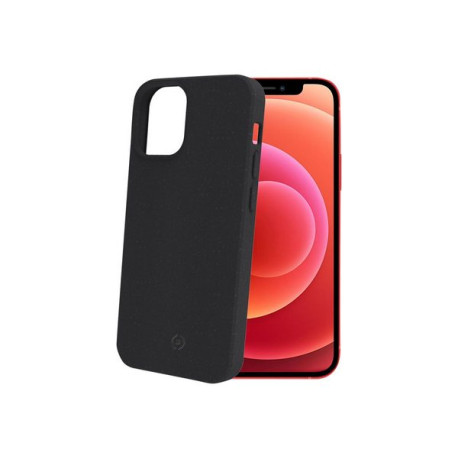 Celly Earth - Cover per cellulare - Materiale vegetale biodegradabile al 100% - nero - 6.7" - per Apple iPhone 12 Pro Max