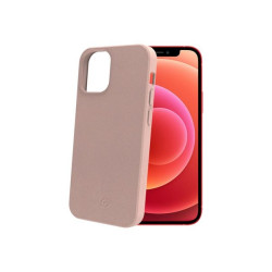 Celly Earth - Cover per cellulare - Materiale vegetale biodegradabile al 100% - rosa - 6.1" - per Apple iPhone 12, 12 Pro