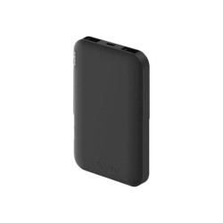 Celly Energy - Powerbank - 5000 mAh - 18.5 Wh - 2.1 A - 2 connettori di uscita (USB) - nero