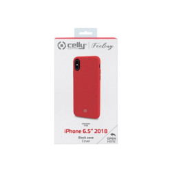 Celly FEELING FEELING999RD - Cover per cellulare - silicone liquido - rosso - per Apple iPhone XS Max