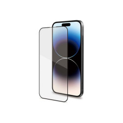 Celly Full Glass - Protezione per schermo per telefono cellulare - vetro - colore telaio nero - per Apple iPhone 15 Pro