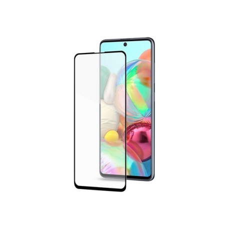 Celly Full Glass - Protezione per schermo per telefono cellulare - vetro - colore telaio nero - per Samsung Galaxy A71