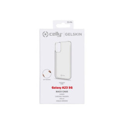 Celly Gelskin - Cover per cellulare - poliuretano termoplastico morbido (TPU) - trasparente - per Samsung Galaxy A23 5G