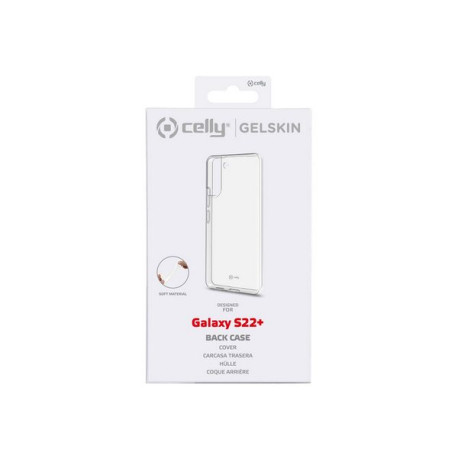 Celly Gelskin - Cover per cellulare - poliuretano termoplastico morbido (TPU) - trasparente - per Samsung Galaxy S22+