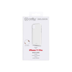 Celly Gelskin - Cover per cellulare - TPU (poliuretano termoplastico) - trasparente - per Apple iPhone 11 Pro