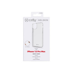 Celly Gelskin - Cover per cellulare - TPU (poliuretano termoplastico) - trasparente - per Apple iPhone 12 Pro Max