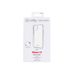 Celly Gelskin - Cover per cellulare - TPU (poliuretano termoplastico) - trasparente - per Apple iPhone 13