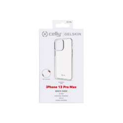 Celly Gelskin - Cover per cellulare - TPU (poliuretano termoplastico) - trasparente - per Apple iPhone 13 Pro Max