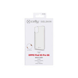 Celly Gelskin - Cover per cellulare - TPU (poliuretano termoplastico) - trasparente - per OPPO Find X3 PRO