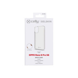 Celly Gelskin - Cover per cellulare - TPU (poliuretano termoplastico) - trasparente - per OPPO Reno6 Pro 5G