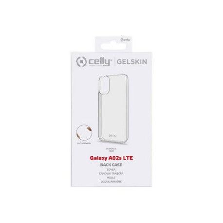 Celly Gelskin - Cover per cellulare - TPU (poliuretano termoplastico) - trasparente - per Samsung Galaxy A02s