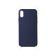 Celly Ghost Skin - Cover per cellulare - poliuretano termoplastico morbido (TPU) - blu opaco - per Apple iPhone X, XS