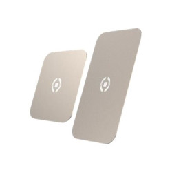 Celly GHOSTPLATEGD - Kit piastra adesiva per telefono cellulare, supporto