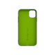 Celly LEAF LEAF1001GN - Cover per cellulare - silicone, TPU (poliuretano termoplastico) - verde - per Apple iPhone 11