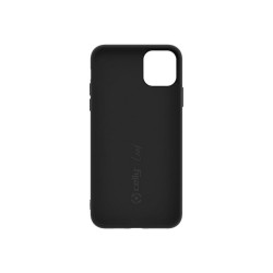 Celly LEAF LEAF1002BK - Cover per cellulare - silicone - nero - per Apple iPhone 11 Pro Max