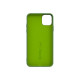 Celly LEAF LEAF1002GN - Cover per cellulare - silicone, TPU (poliuretano termoplastico) - verde - per Apple iPhone 11 Pro Max