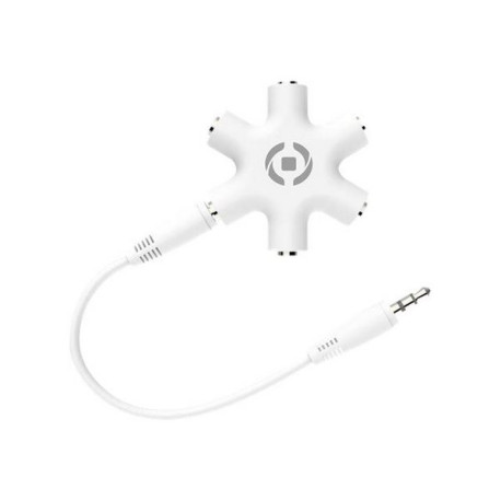 Celly MIX5LINEIN35 - Ripartitore audio - mini-jack femmina a mini-jack femmina - bianco