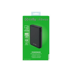 Celly ProPower - Powerbank - 15000 mAh - connettori di uscita 3 - nero