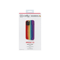 Celly Rainbow - Cover per cellulare - silicone - per Apple iPhone 13