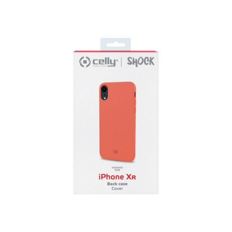 Celly SHOCK - Cover per cellulare - PVC - arancione - per Apple iPhone XR