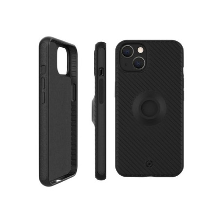 Celly Snap - Cover per cellulare - policarbonato, TPU (poliuretano termoplastico) - nero - per Apple iPhone 13