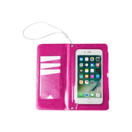 Celly SplashWallet - Flip cover per cellulare - trasparente, rosa