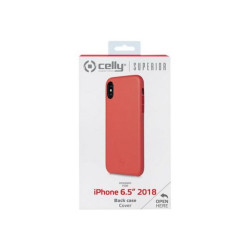 Celly Superior SUPERIOR999RD - Cover per cellulare - similpelle - rosso - per Apple iPhone XS Max