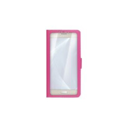 Celly Unicaview XL - Flip cover per cellulare - rosa