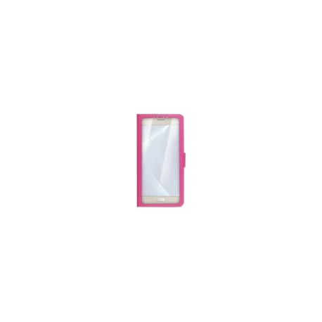 Celly Unicaview XL - Flip cover per cellulare - rosa