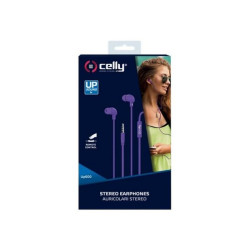 Celly UP600 - Auricolari con microfono - in-ear - cablato - jack 3,5 mm - viola