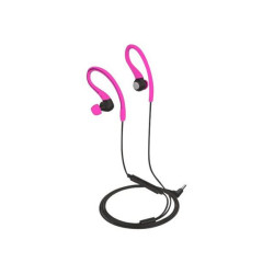 Celly UP700ACTPK - Auricolari con microfono - in-ear - struttura sovrauricolare - cablato - jack 3,5 mm - rosa