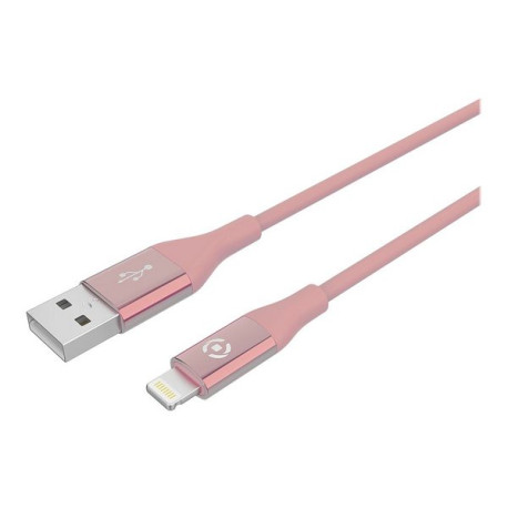 Celly USBLIGHTCOL3M - Cavo Lightning - USB maschio a Lightning maschio - 3 m - rosa - USB Power Delivery (12W) - per Apple iPad