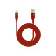 Celly USBMICROCOL3M - Cavo USB - USB (M) a Micro-USB Tipo B (M) - DC 5 V - 2.4 A - 3 m - USB Power Delivery (12W) - rosso