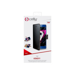 Celly Wally - Flip cover per cellulare - plastica, similpelle - per Honor 9