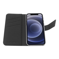 Celly Wally - Flip cover per cellulare - similpelle - nero - per Apple iPhone 13