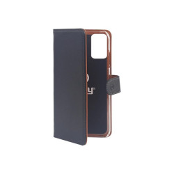 Celly Wally - Flip cover per cellulare - similpelle - nero - per Apple iPhone 13 mini