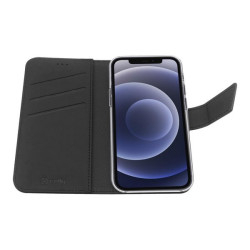 Celly Wally - Flip cover per cellulare - similpelle - nero - per Apple iPhone 13 Pro Max