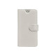 Celly Wally Unica - Flip cover per cellulare - finta pelle in poliuretano - bianco - 5.5" - 6"