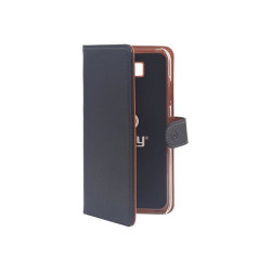 Celly Wally WALLY788 - Flip cover per cellulare - plastica, finta pelle - per Samsung Galaxy J4+