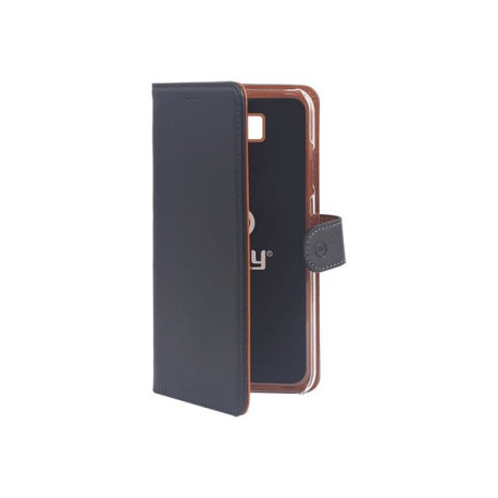 Celly Wally WALLY788 - Flip cover per cellulare - plastica, finta pelle - per Samsung Galaxy J4+